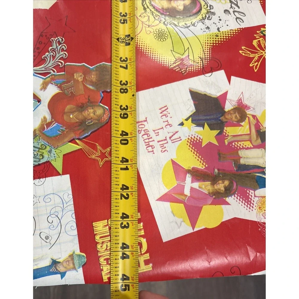4 Sheet Holiday Vintage High School Muscial Collectible Wrapping Paper Christmas